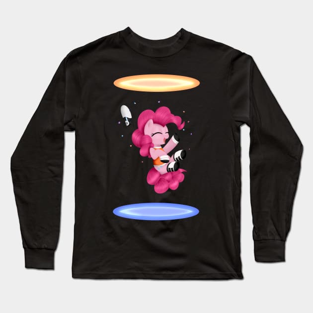 Portal Pinkie Long Sleeve T-Shirt by WaveCipher